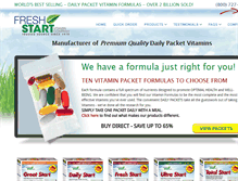 Tablet Screenshot of freshstartvitamins.com